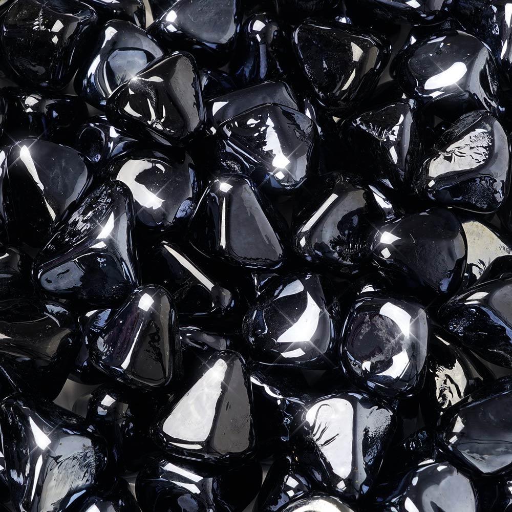 BLACK METALLIC GLASS DIAMONDS